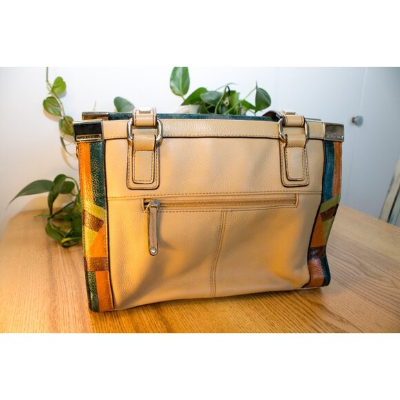 Upcycled Tignanello Leather Bag – Hand-Painted & Restored | Sustainable Fashion - Picture 1 of 12